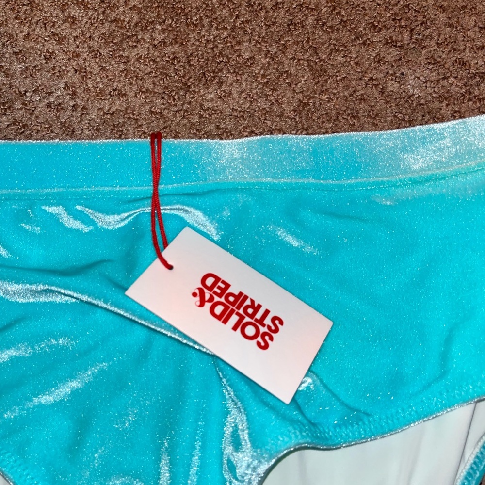 Nwt Solid & Striped The Cora Bottom Solid Velvet … - image 6